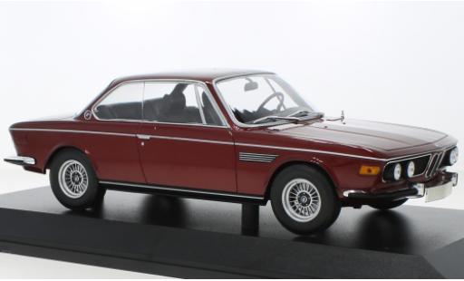 Diecast model cars Bmw 3.0 CSi metallise red 1971 1/18 Minichamps