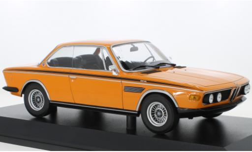 Diecast model cars Bmw 3.0 CSL (E9) orange 1971 1/18 Minichamps