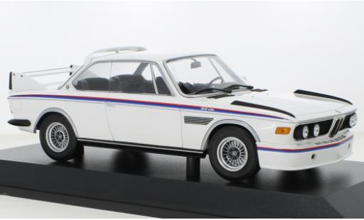 Diecast model cars Bmw 3.0 CSL white 1973 1/18 Minichamps