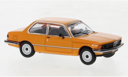 Diecast model cars Bmw 323 coupe i (E21) orange 1975 1/87 Minichamps