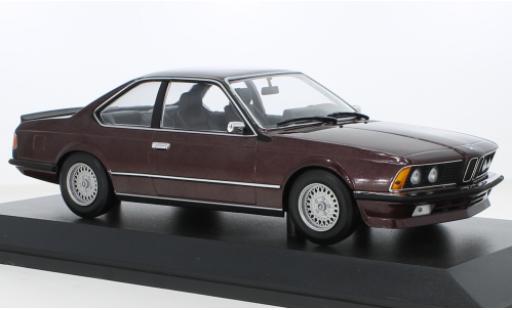 Diecast model cars Bmw 635 CSi metallise red 1982 1/18 Minichamps