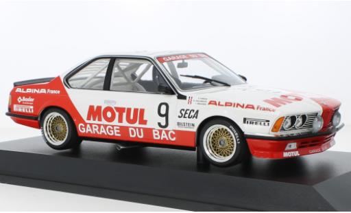 Diecast model cars Bmw 635 CSi No.9 Garage Du Bac Motul 24h Spa 1984 1/18 Minichamps