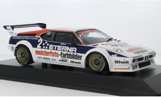Diecast model cars Bmw M1 1982 No.2 Schnitzer Eterna Meisterphoto Team DRT Zolder 1/18 Minichamps