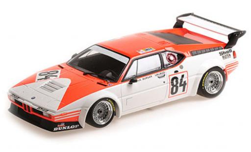 Diecast model cars Bmw M1 1980 No.84 Equipe Dominique Lacaud Marlboro 24h Le Mans 1/18 Minichamps
