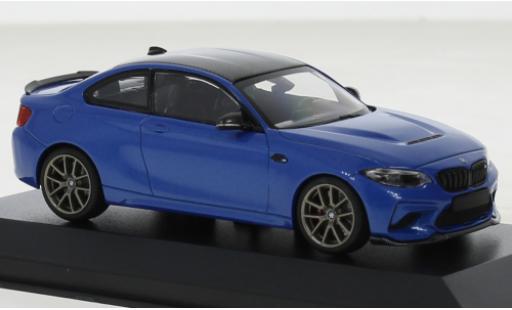 Diecast model cars Bmw M2 CS blue 2020 1/43 Minichamps