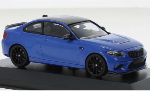 Diecast model cars Bmw M2 CS metallise blue 2020 1/18 Minichamps