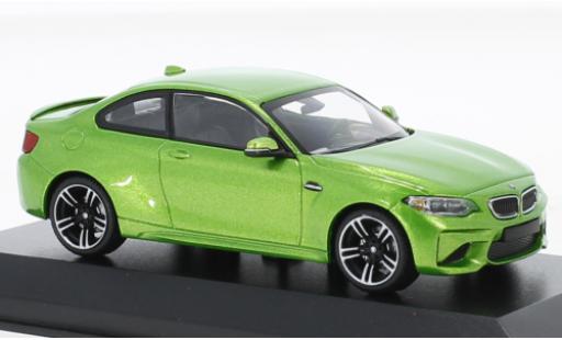 Diecast model cars Bmw M2 coupe (F87) metallise green 2016 1/43 Minichamps