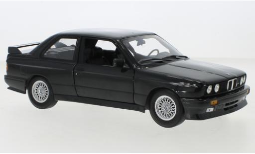 Diecast model cars Bmw M3 coupe (E30) metallise black 1987 1/18 Minichamps