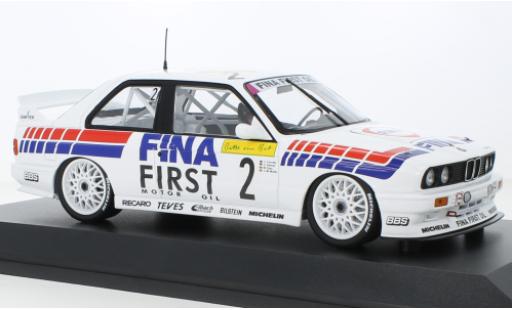 Diecast model cars Bmw M3 course (E30) No.2 Fina Motorsport Team Fina 24h Spa Francorchamps 1992 1/18 Minichamps