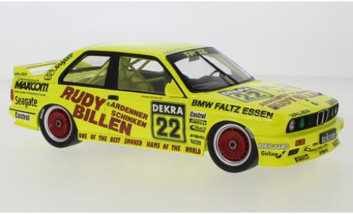 Diecast model cars Bmw M3 dtm (E30) No.22 Valier Motorsport Rudy Billen 1989 1/18 Minichamps