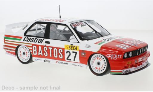 Diecast model cars Bmw M3 course (E30) No.27 Bigazzi Team Bastos 24h Spa Francorchamps 1990 1/18 Minichamps