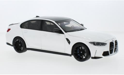 Diecast model cars Bmw M3 berline (G80) white 2020 1/18 Minichamps
