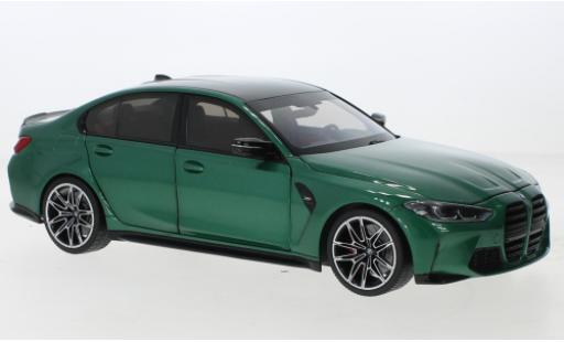 Diecast model cars Bmw M3 berline (G80) metallise green 2020 1/18 Minichamps