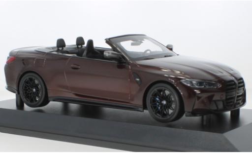 Diecast model cars Bmw M4 Cabriolet metallise red fonc&Atilde;&copy; 2020 1/18 Minichamps