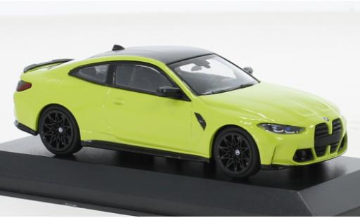 Diecast model cars Bmw M4 Competition (G82) yellow 2020 1/43 Minichamps