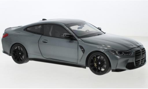 Diecast model cars Bmw M4 coupe (G82) metallise grey 2020 1/18 Minichamps