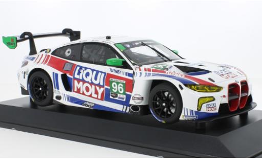 Diecast model cars Bmw M4 gt3 GTD No.96 Turner Motorsport Liqui Moly IMSA 2022 1/18 Minichamps