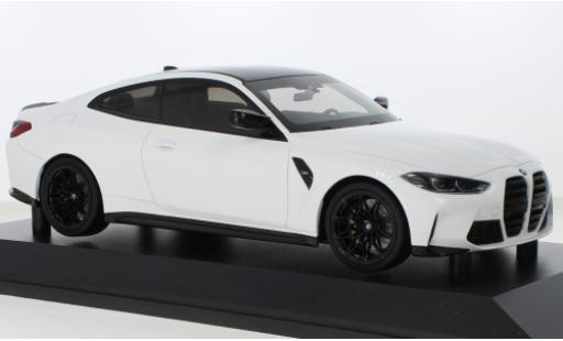 Diecast model cars Bmw M4 coupe metallise white 2020 1/18 Minichamps