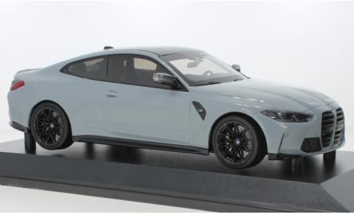 Diecast model cars Bmw M4 coupe metallise grey 2020 1/18 Minichamps