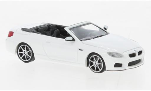 Diecast model cars Bmw M6 Cabriolet Convertible white 2015 1/87 Minichamps