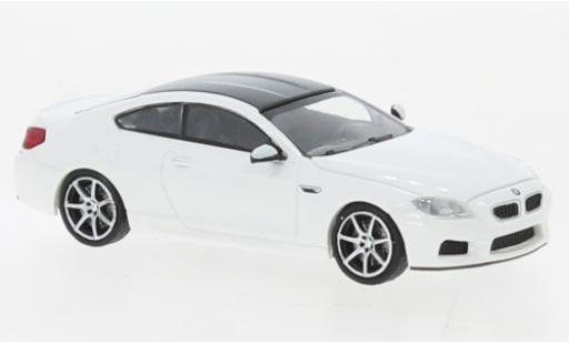 Diecast model cars Bmw M6 Coupe white 2015 1/87 Minichamps