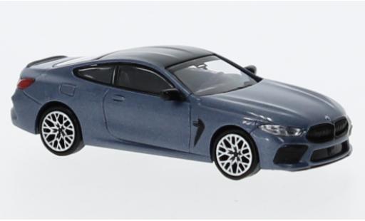Diecast model cars Bmw M8 Coupe Competition (F92) metallise blue clair 2019 1/87 Minichamps