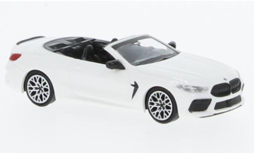 Diecast model cars Bmw M8 Cabriolet Competiton (G14) white 2019 1/87 Minichamps