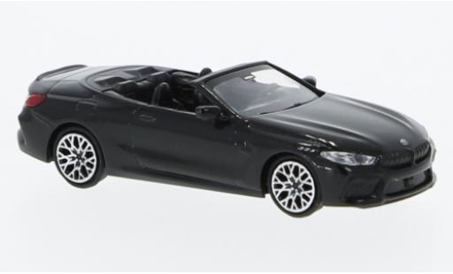 Diecast model cars Bmw M8 Cabriolet Competiton (G14) metallise black 2019 1/87 Minichamps