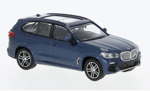 Diecast model cars Bmw X5 suv (G05) metallise blue 2019 1/87 Minichamps