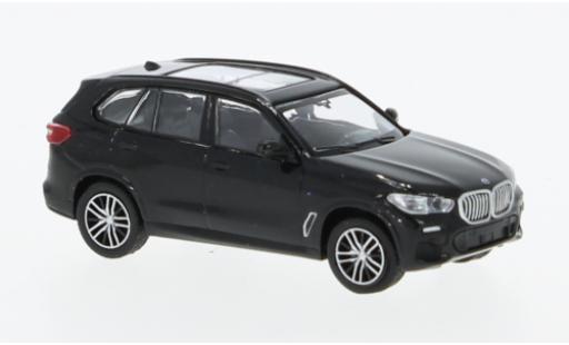Diecast model cars Bmw X5 suv (G05) metallise black 2019 1/87 Minichamps