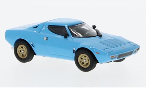 Diecast model cars Lancia Stratos Base blue 1974 1/87 Minichamps
