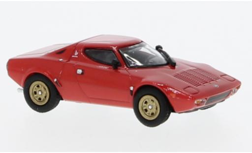Diecast model cars Lancia Stratos Base red 1974 1/87 Minichamps
