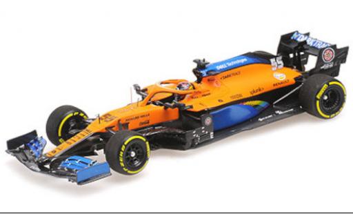 Diecast model cars McLaren F1 MCL35 Renault No.55 Team formule 1 GP Italie 2020 1/43 Minichamps
