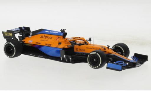 Diecast model cars McLaren F1 MCL35M No.3 Team formule 1 GP Italie 2021 1/43 Minichamps