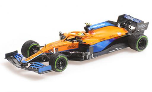 Diecast model cars McLaren F1 MCL35M No.4 Team formula 1 GP Emilia-Romagna 2021 1/43 Minichamps