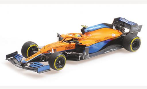 Diecast model cars McLaren F1 MCL35M No.4 Team formule 1 GP Bahrain 2021 1/43 Minichamps