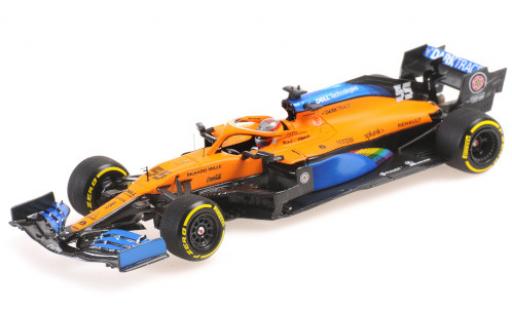 Diecast model cars McLaren F1 MCL35 Renault No.55 Team formule 1 GP Autriche 2020 1/43 Minichamps