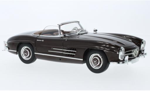 Diecast model cars Mercedes 300 Roadster SL (W198) red 1957 1/18 Minichamps