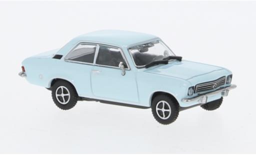 Diecast model cars Opel Ascona A Base A blue 1970 1/87 Minichamps