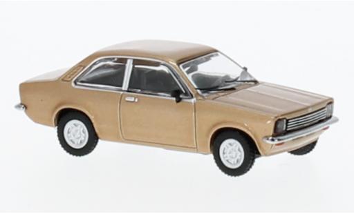 Diecast model cars Opel Kadett C Base C metallise beige 1973 1/87 Minichamps