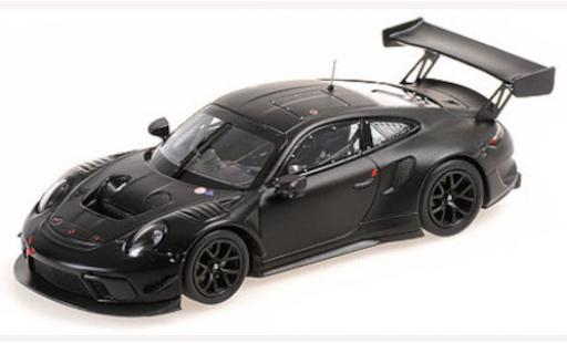 Diecast model cars Porsche 911 GT3 R (991.2) matt-black 2020 1/43 Minichamps