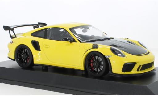 Diecast model cars Porsche 911 GT3 R (991.2) S yellow 2019 1/18 Minichamps