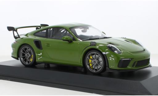 Diecast model cars Porsche 911 GT3 R (991.2) S green 2019 1/18 Minichamps