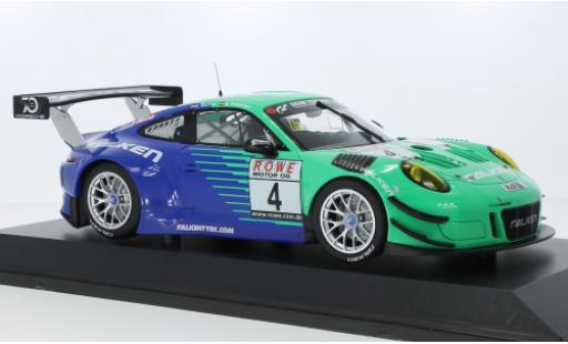 Diecast model cars Porsche 911 GT3 R No.4 Falken Motorsports Falken VLN Nuerburgring 2018 1/18 Minichamps