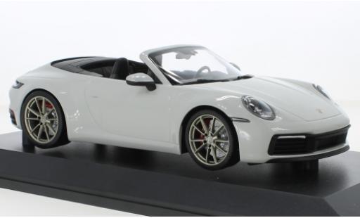 Diecast model cars Porsche 911 4S Carrera Convertible grey 2019 1/18 Minichamps