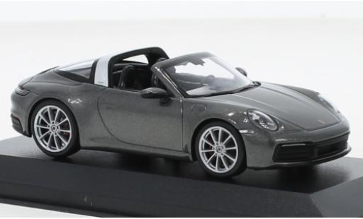 Diecast model cars Porsche 911 Targa 4S metallise grey 2020 1/43 Minichamps