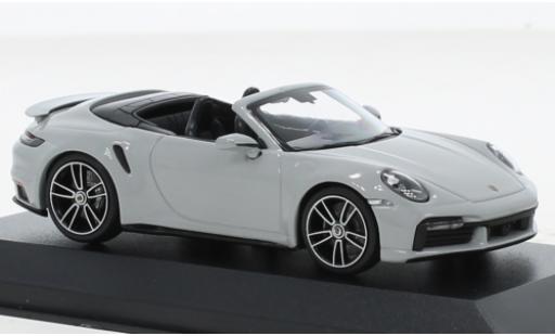 Diecast model cars Porsche 911 Turbo s cabriolet grey clair 2020 1/43 Minichamps