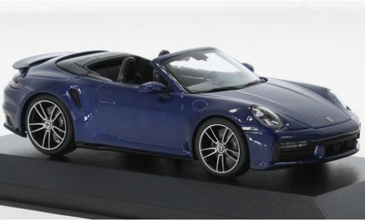 Diecast model cars Porsche 911 Turbo s cabriolet metallise blue fonc&Atilde;&copy; 2020 1/43 Minichamps