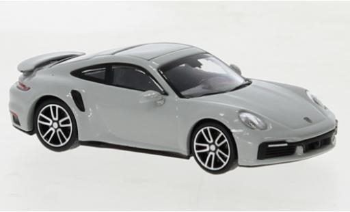 Diecast model cars Porsche 911 Turbo s grey 2020 1/87 Minichamps