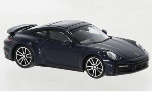 Diecast model cars Porsche 911 Turbo s metallise blue fonc&Atilde;&copy; 2020 1/87 Minichamps